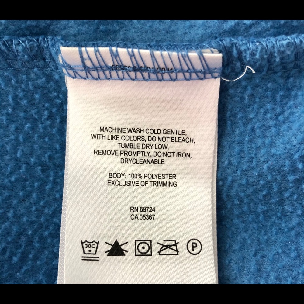 Columbia Blue Fleece Full Zip Jacket / Coat 1X - Picture 6 of 8